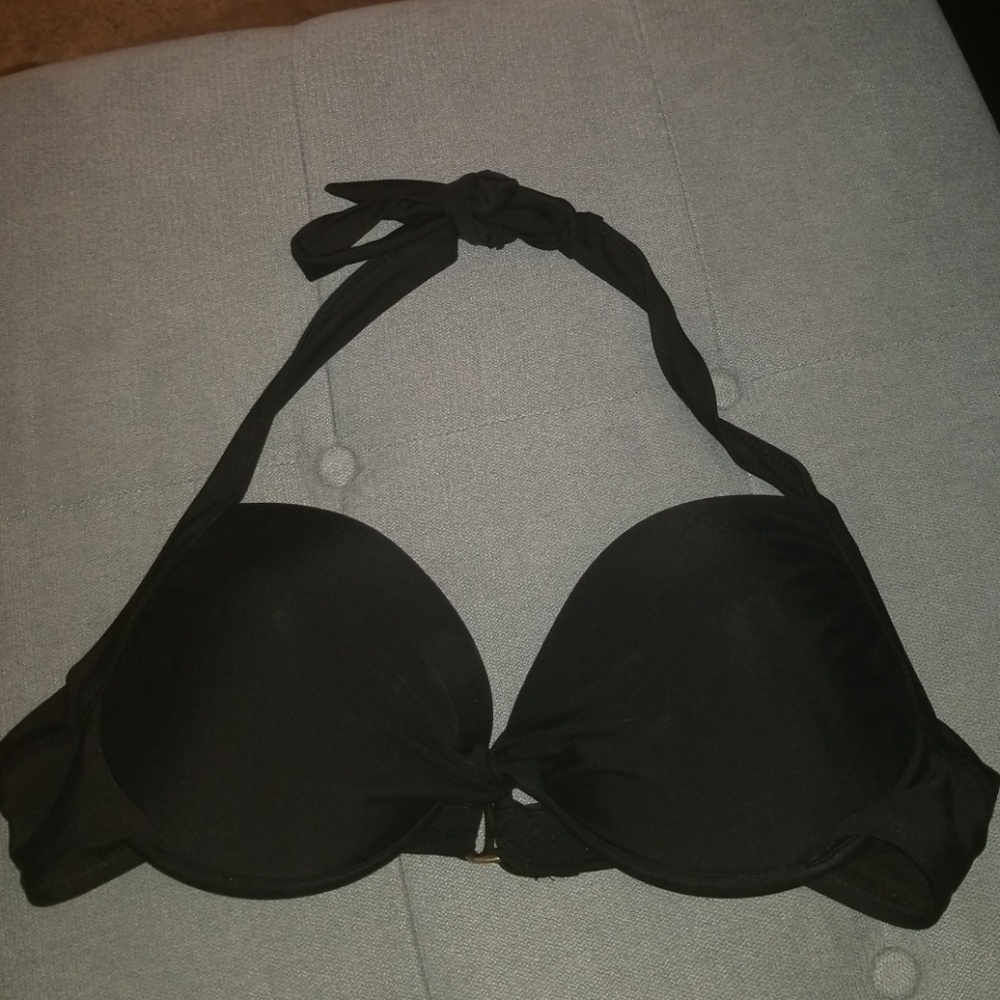 black bikini top